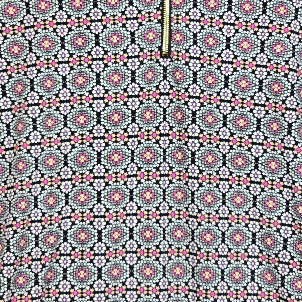 ROZ & ALI ladies Size Large‎ patterned short sleeve top - Picture 4 of 7